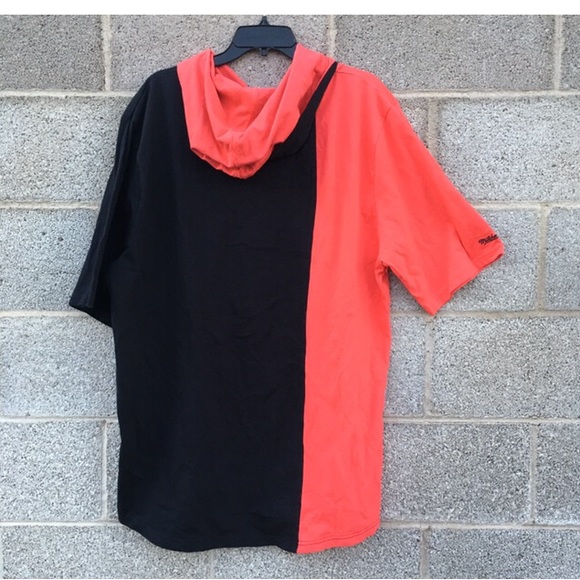 DC United MLS Mitchell & Ness Short Sleeve Split Hoodie NWT Men's Small MSRP $65 - Picture 2 of 8